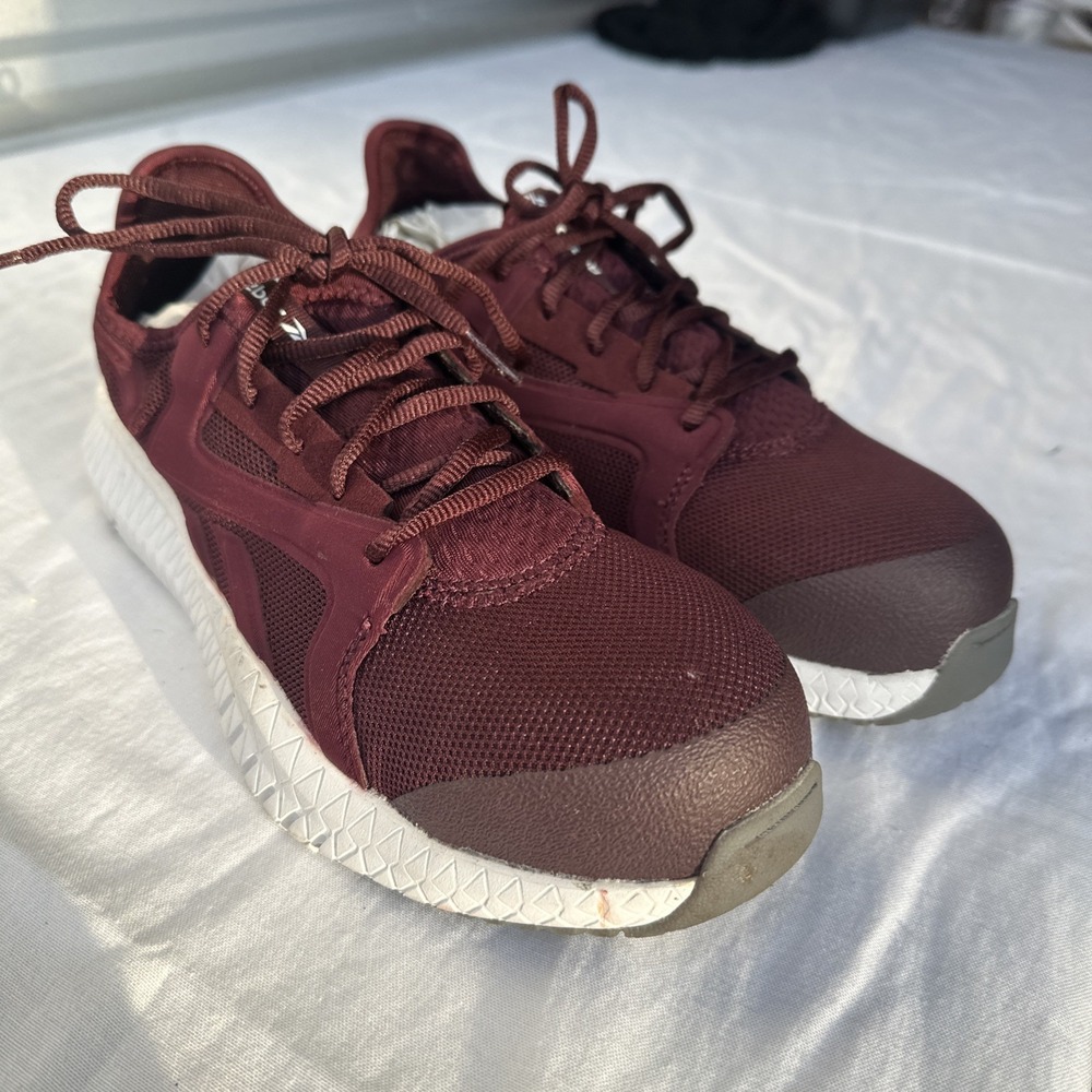 Reebok Women Flexagon 3.0 Safety Toe Work Burgundy Sneakers Size 9.5